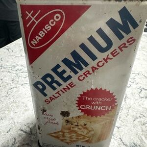 Vintage Nabisco Premium Saltine Crackers Tin Container